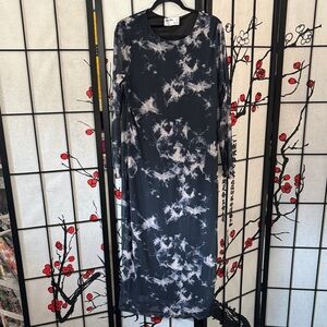Primark Rita Ora Navy and White Maxi Dress Y2K Style NWT